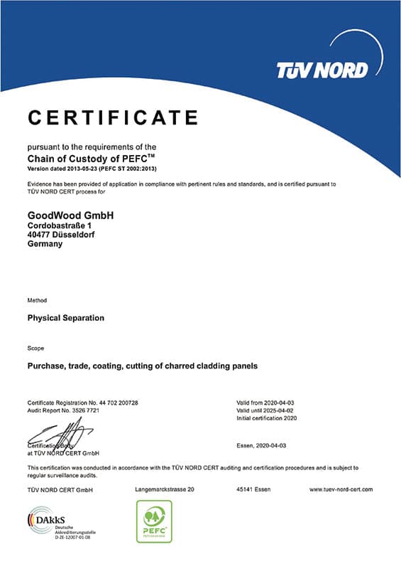 Nos certificats de durabilité PEFC