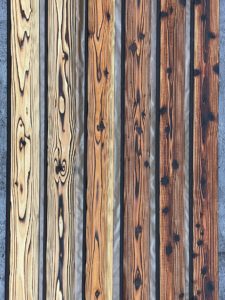 Les planches de Pika-Pika classées selon la couleur naturelle du bois
