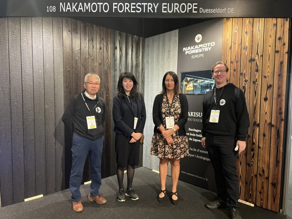 Notre Nakamoto Forestry sur notre stand à Architect@Work Paris 2022